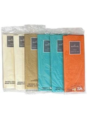 7 Hallmark Tissue Paper Gift Wrapping  Sheets Decorative Filling Gift Bag Filler